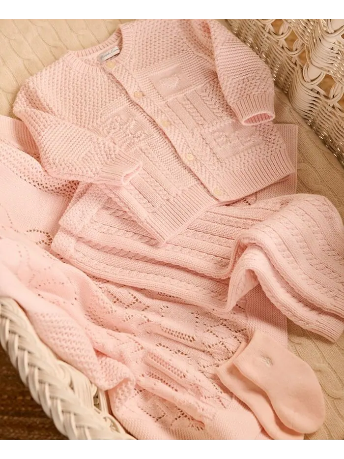 Хлопковые вязаные свитера для маленьких мальчиков и девочек Polo Ralph Lauren — изображение 3 из 3, розовый