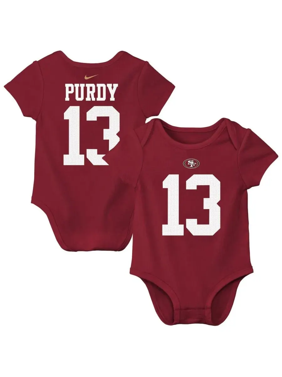Боди с коротким рукавом Brock Purdy Scarlet San Francisco 49ers Nike — изображение 1 из 3, алый