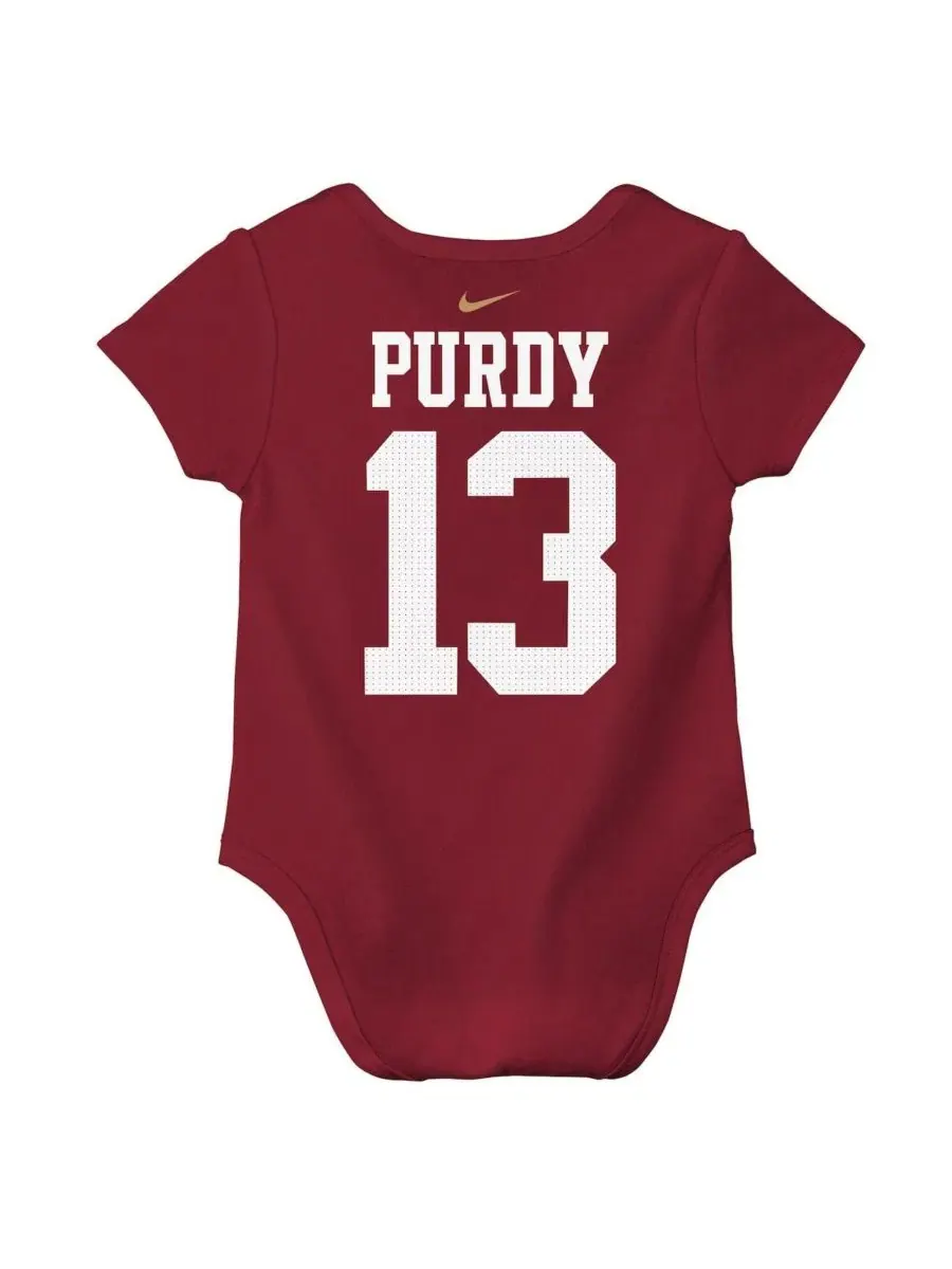 Боди с коротким рукавом Brock Purdy Scarlet San Francisco 49ers Nike — изображение 2 из 3, алый