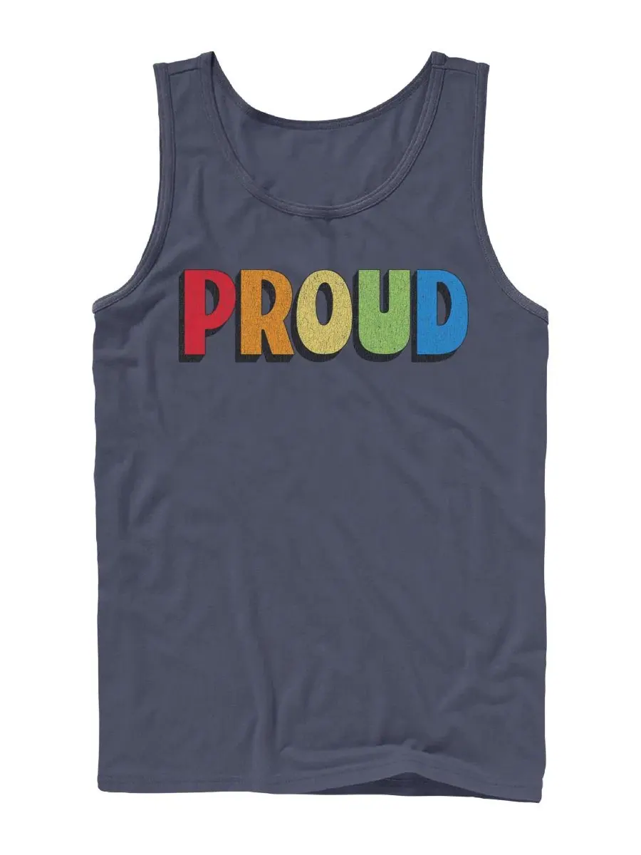 Мужская майка без рукавов Proud Design By Humans — синий