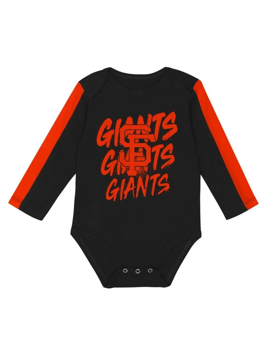 Детский боди и штанишки San Francisco Giants Double Down (комплект из 3 предметов) для мальчиков и — изображение 2 из 4
