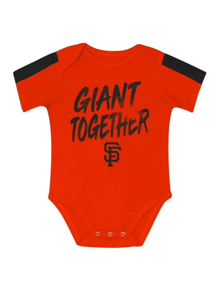 Детский боди и штанишки San Francisco Giants Double Down (комплект из 3 предметов) для мальчиков и — изображение 4 из 4