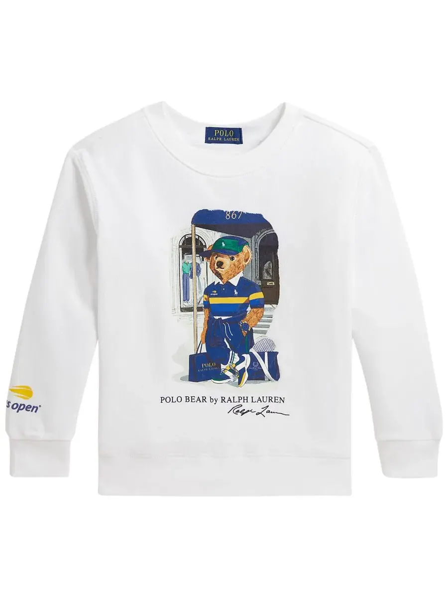 Свитшот с длинным рукавом с принтом Polo Bear US Open Polo Ralph Lauren — изображение 1 из 3, белый