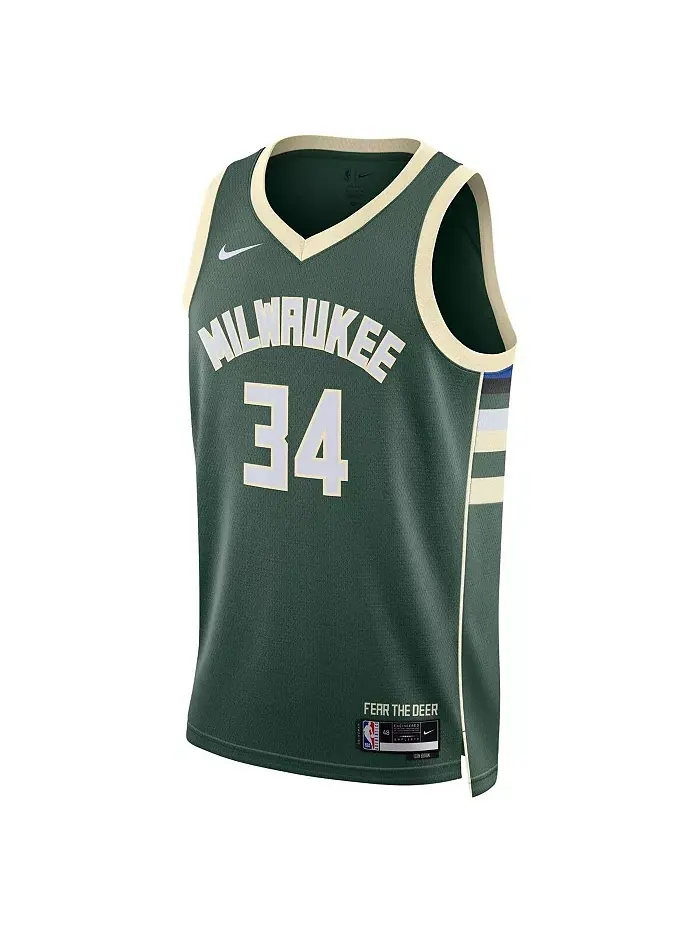 Мужская и женская баскетбольная майка Giannis Antetokounmpo Milwaukee Bucks Swingman Nike — изображение 2 из 3, зеленый