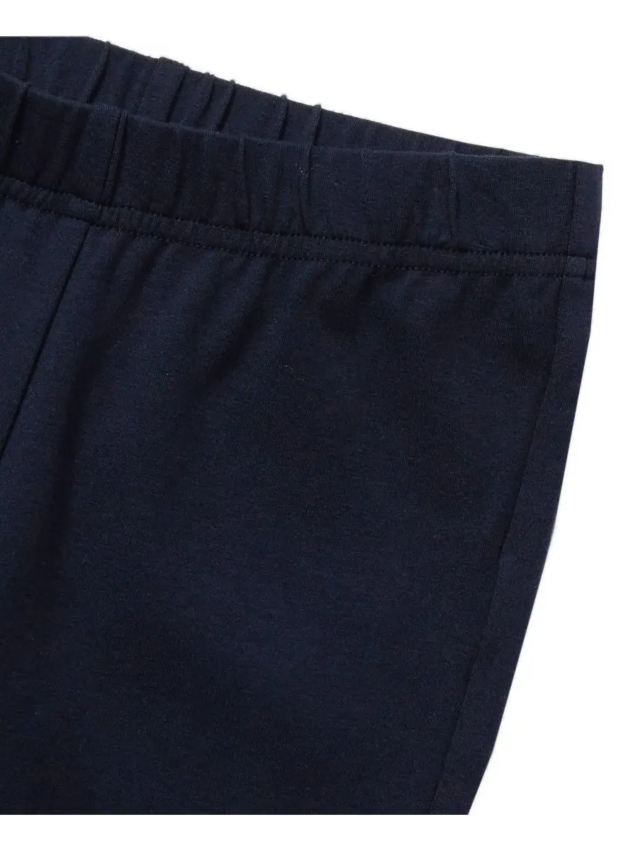 Леггинсы детские с принтом Tough Cotton Ankle Lands' End — изображение 2 из 3, классический темно-синий