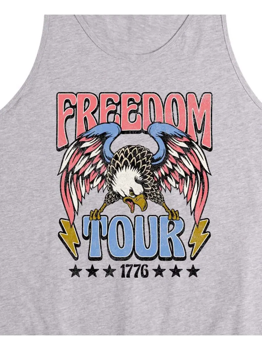Мужская майка без рукавов с принтом Freedom Tour 1776 AIRWAVES — изображение 3 из 3, приглушенный