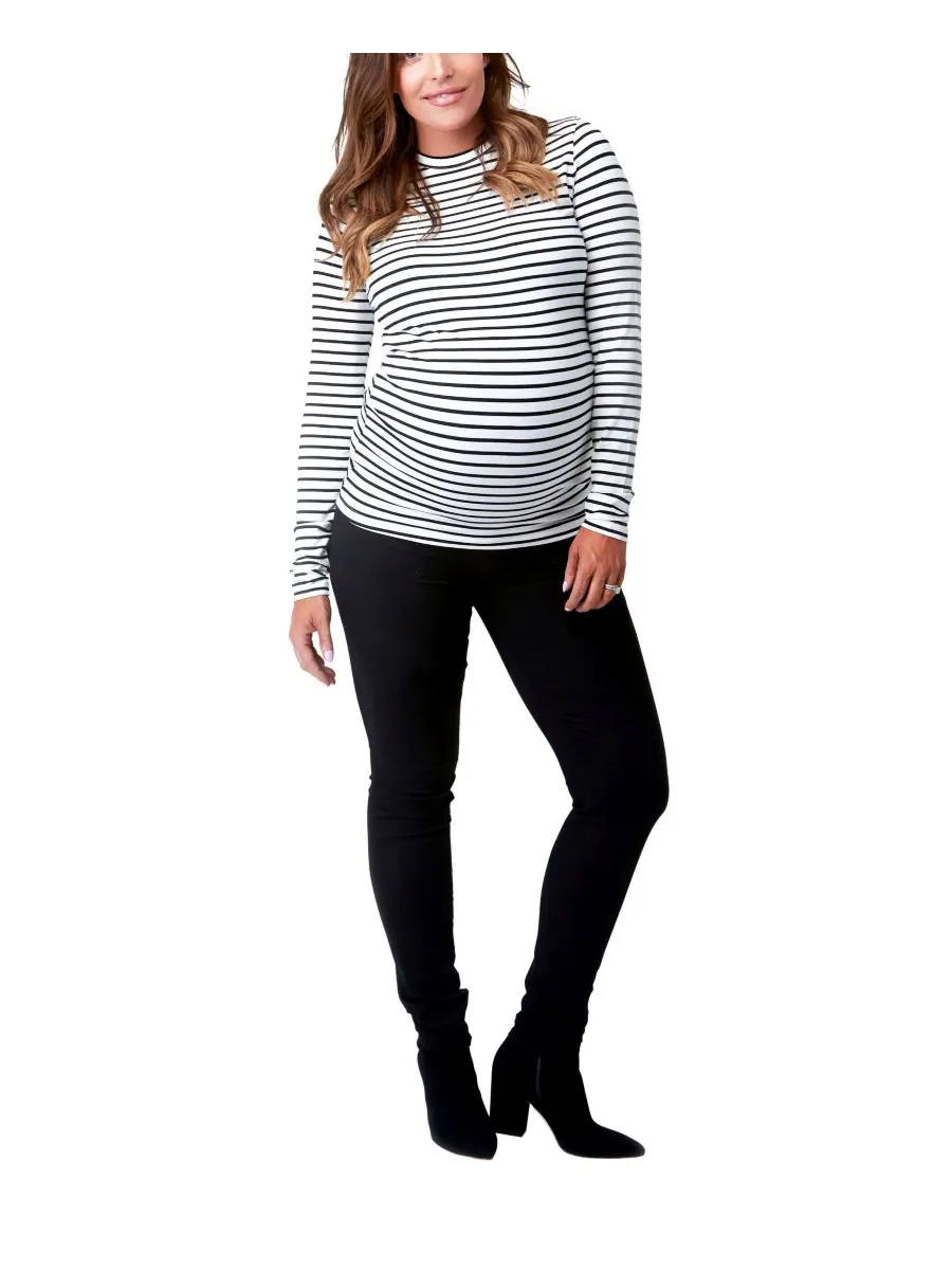 Футболка с длинными рукавами и круглым вырезом Maternity Liv NOM Maternity