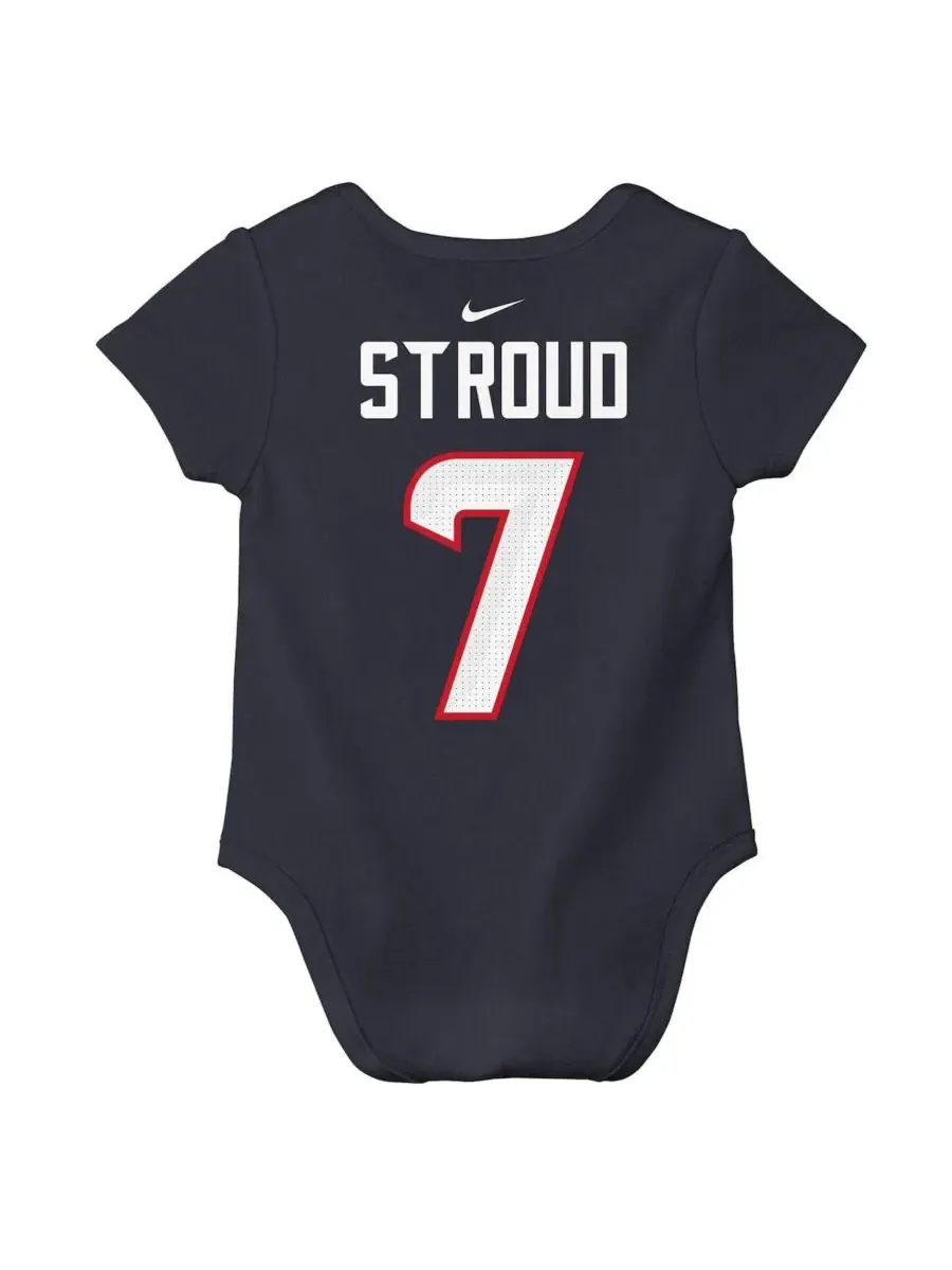 Боди с коротким рукавом C.J. Stroud Player Name Number Nike — изображение 2 из 3, темно-синий