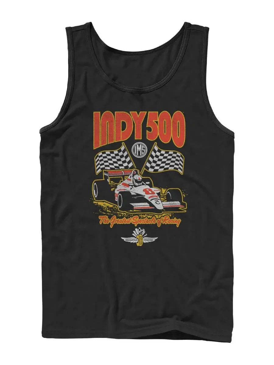 Майка-безрукавка с принтом Vintage Race Car Indy 500 Fifth Sun — изображение 1 из 3, черный