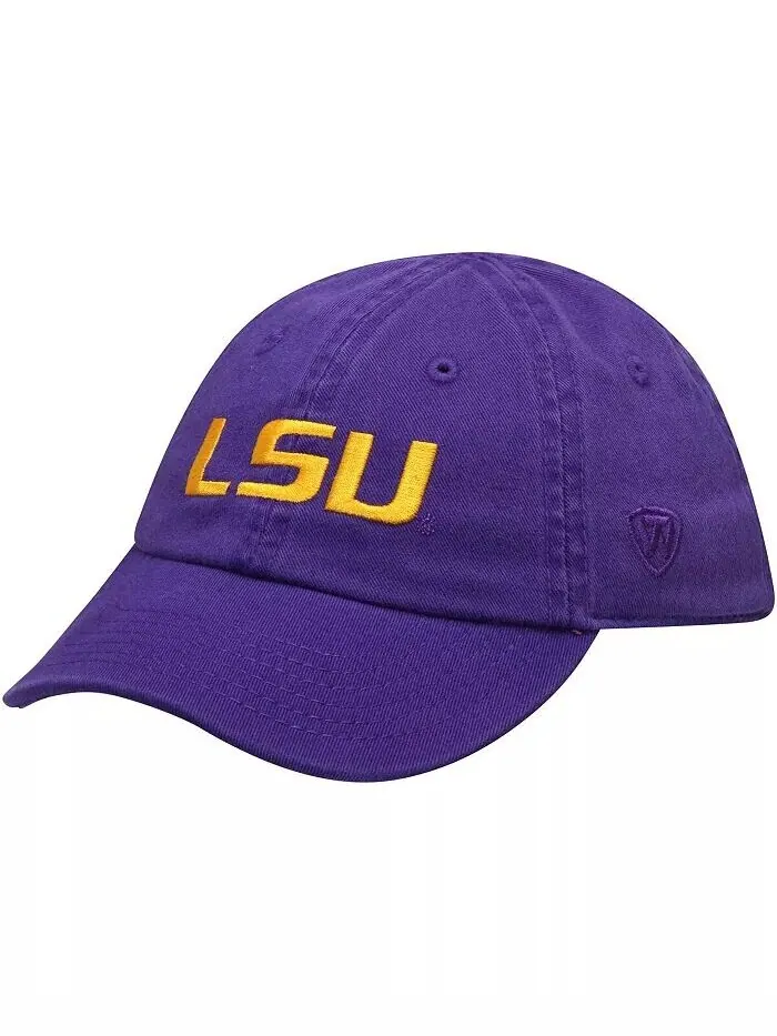 Регулируемая шапка унисекс для младенцев фиолетового цвета LSU Tigers Mini Me Top Of The World — изображение 1 из 4