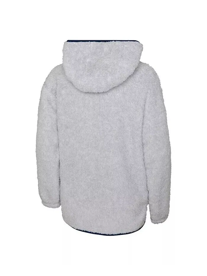 Флисовый пуловер с капюшоном Big Girls Heather Grey Washington Capitals Ultimate Teddy Outerstuff — изображение 2 из 2, серый