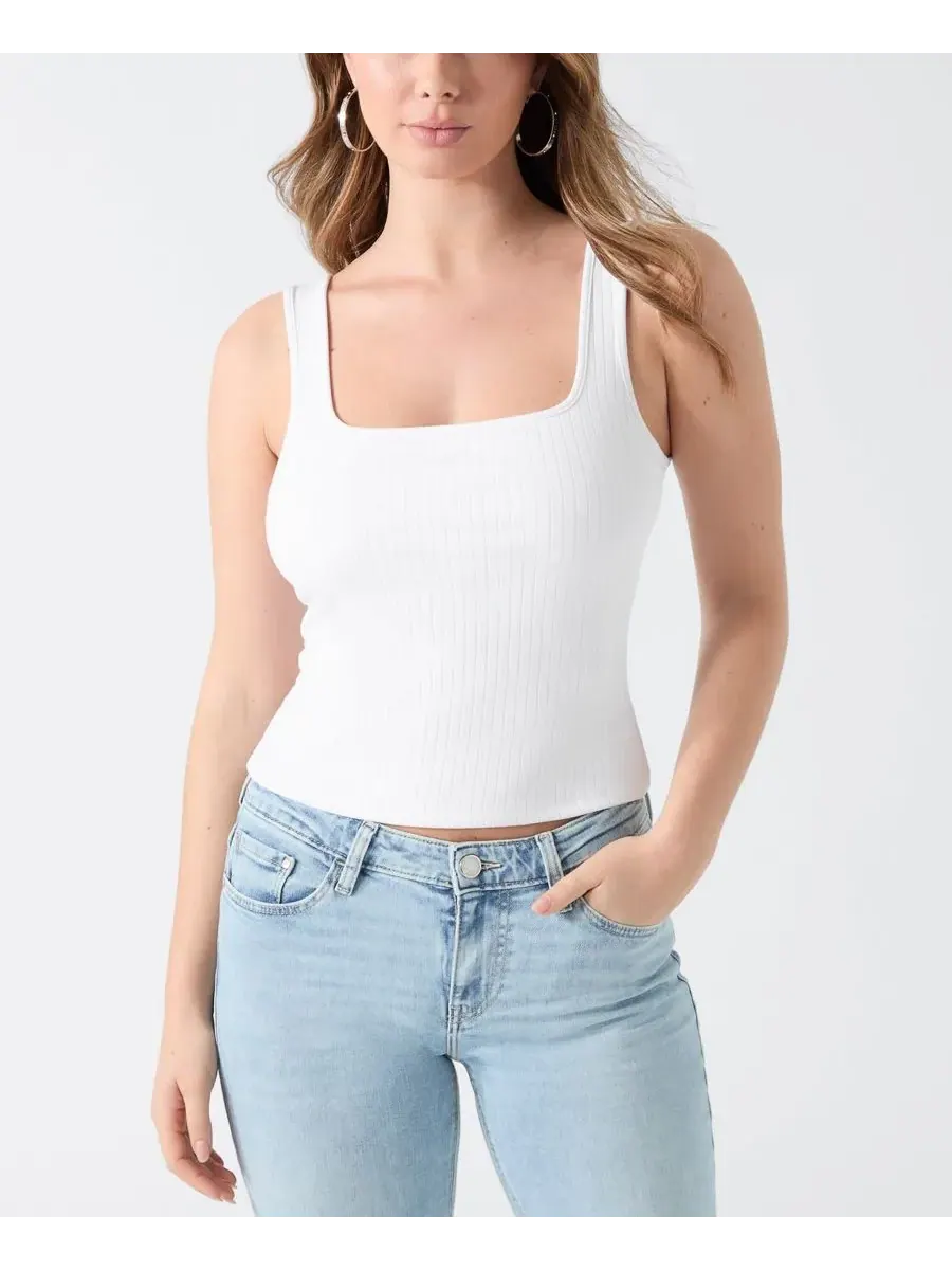 Женская вязаная блузка с длинными рукавами и вырезами Wren GUESS — изображение 3 из 5, белый