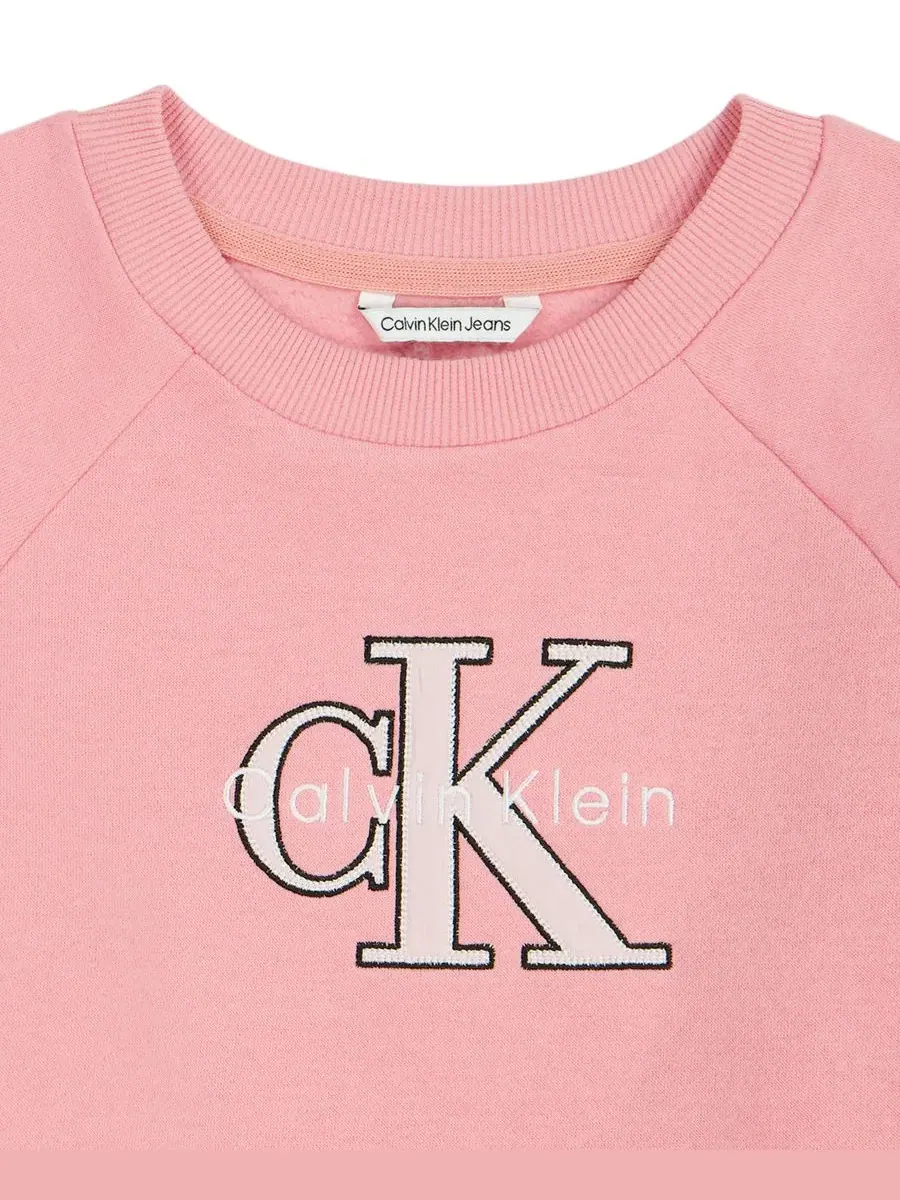Свитшот женский Calvin Klein с длинным рукавом — изображение 7 из 8, розовый