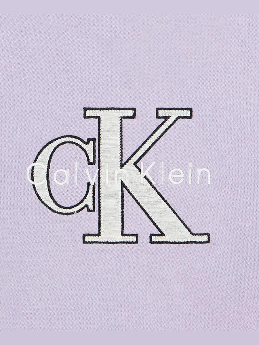Свитшот с логотипом Calvin Klein — изображение 4 из 4, орхидейный