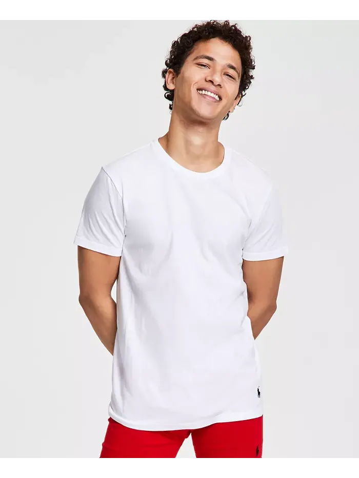Мужские классические майки, 3 шт Polo Ralph Lauren — изображение 3 из 9, белый