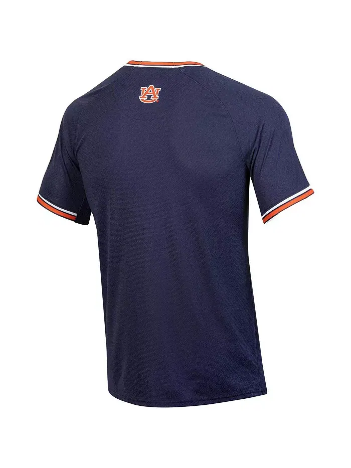 Мужская бейсбольная майка Auburn Tigers с V-образным вырезом Under Armour — изображение 4 из 5, белый