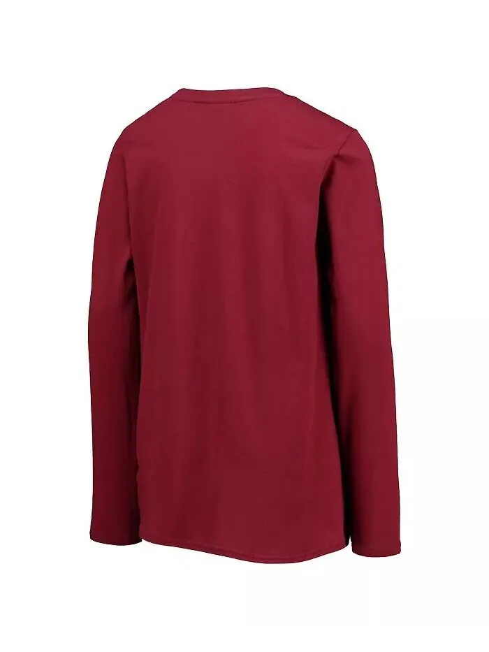 Футболка с длинным рукавом Big Boys Burgundy Washington Commanders Secondary Logo Outerstuff — изображение 3 из 3
