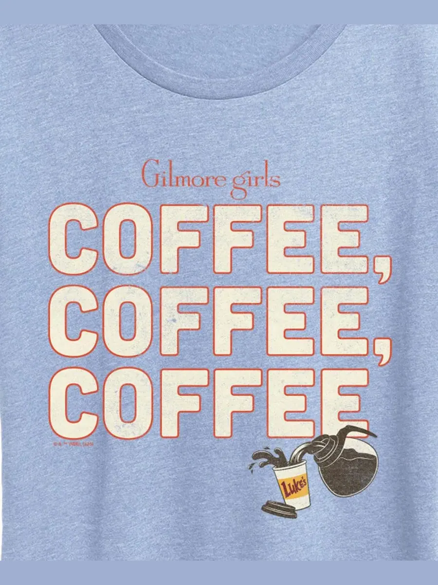 Футболка с длинным рукавом Plus Size Gilmore Girls And Coffee Hybrid Apparel — изображение 2 из 3, синий