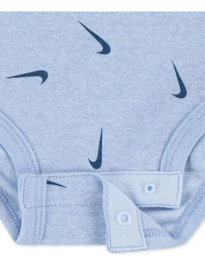 Боди Essentials для маленьких мальчиков и девочек, упаковка из 3 шт Nike — изображение 7 из 8