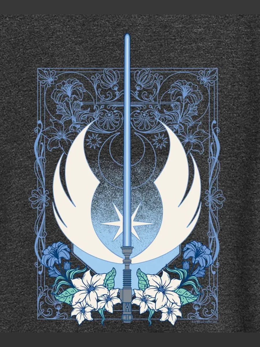 Футболка с длинным рукавом с принтом Medieval Lightsaber, Plus Size Hybrid Apparel — изображение 3 из 3, темно-серый