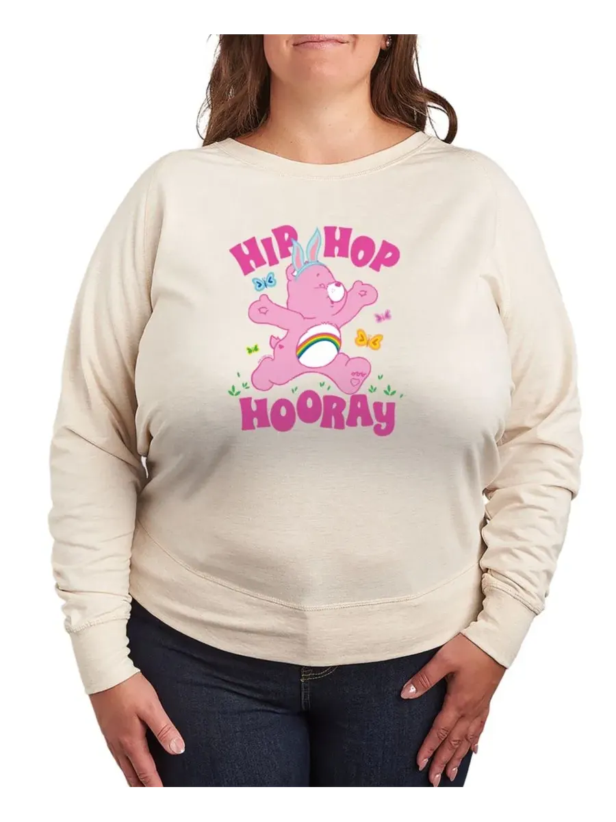 Футболка с длинным рукавом из французского терракота с принтом Care Bears Hip Hop Hooray Hybrid — изображение 1 из 3