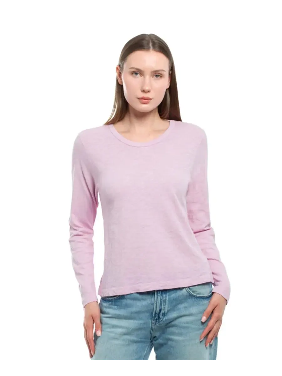 Женская футболка с длинным рукавом детского кроя WILT Clothing — изображение 1 из 4, фиолетовый