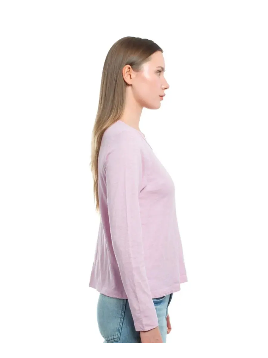 Женская футболка с длинным рукавом детского кроя WILT Clothing — изображение 4 из 4, фиолетовый