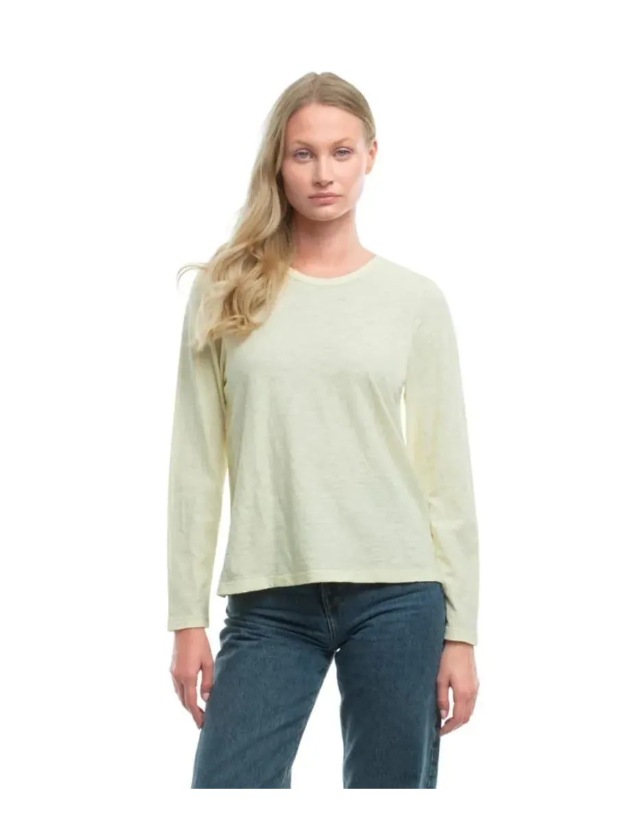 Женская футболка с длинным рукавом детского кроя WILT Clothing — изображение 1 из 4, прозрачный желтый