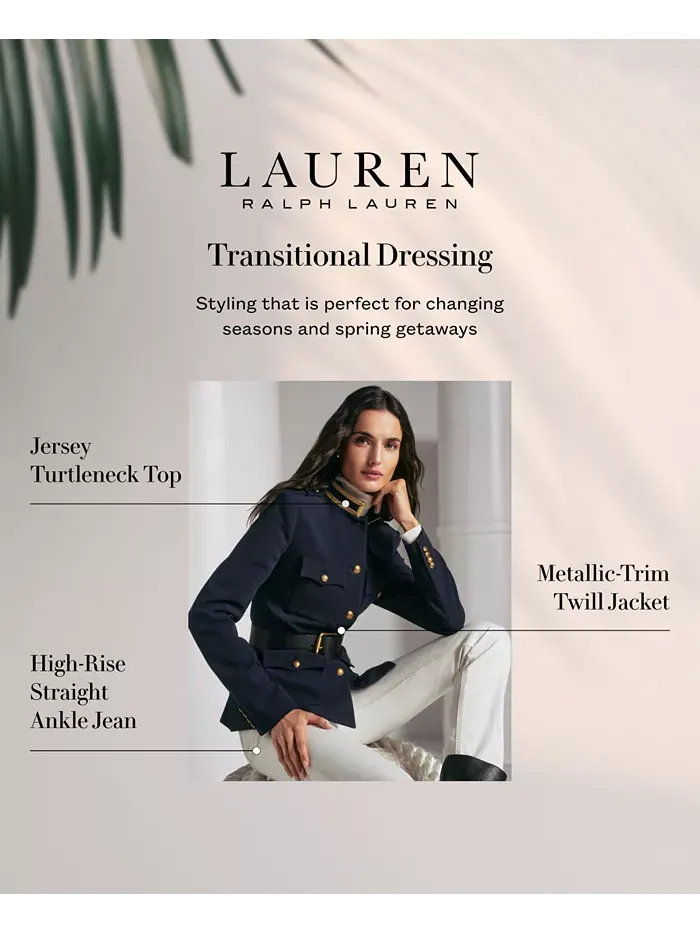 Облегающая водолазка Lauren Ralph Lauren — изображение 2 из 5, кремовый