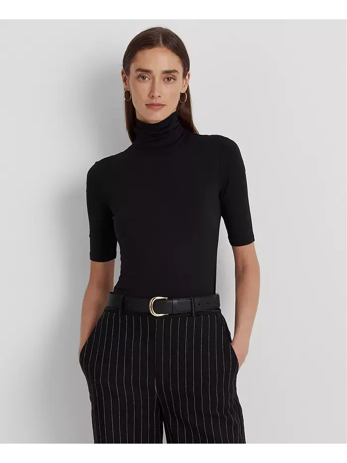 Облегающая водолазка Lauren Ralph Lauren — изображение 1 из 14, черный