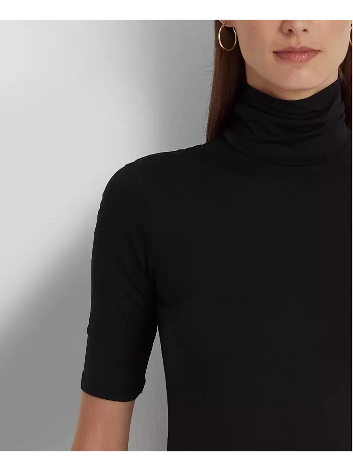 Облегающая водолазка Lauren Ralph Lauren — изображение 7 из 14, черный