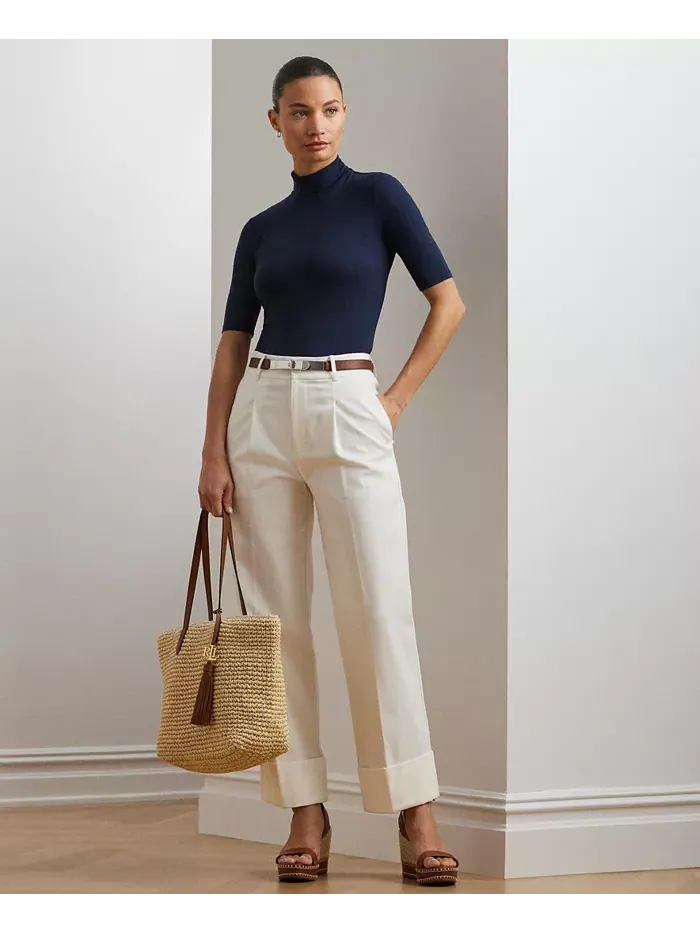 Облегающая водолазка Lauren Ralph Lauren — изображение 5 из 6, темно-синий