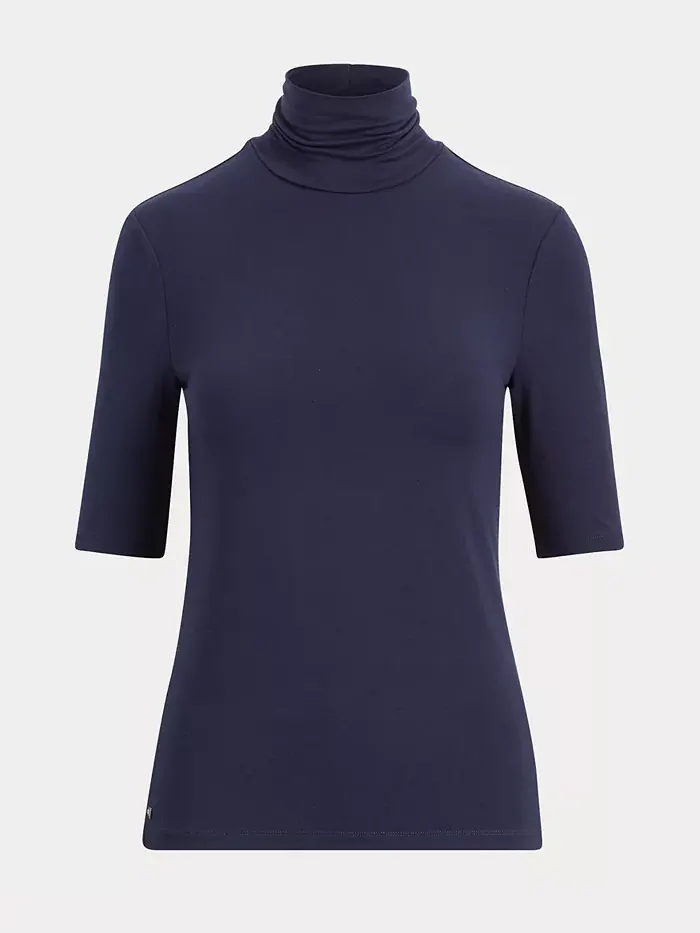 Облегающая водолазка Lauren Ralph Lauren — изображение 6 из 6, темно-синий