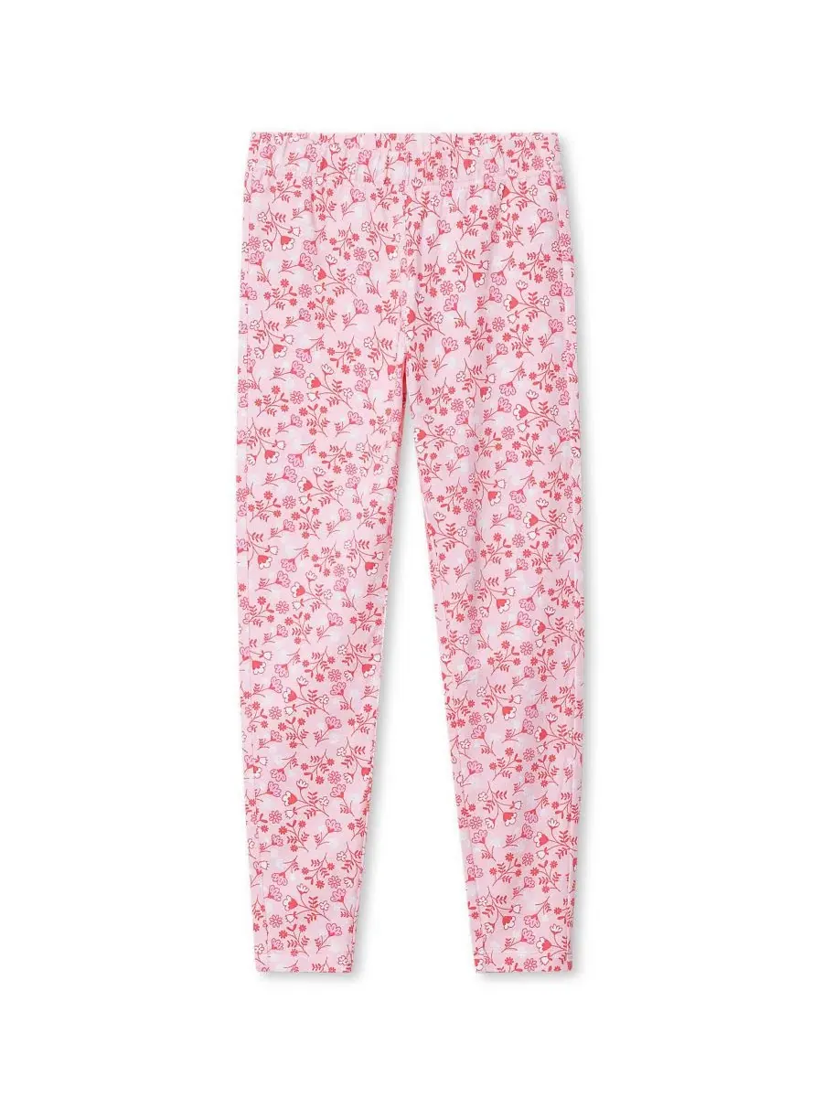 Леггинсы с принтом Tough Cotton Floral/orchid pink Lands' End