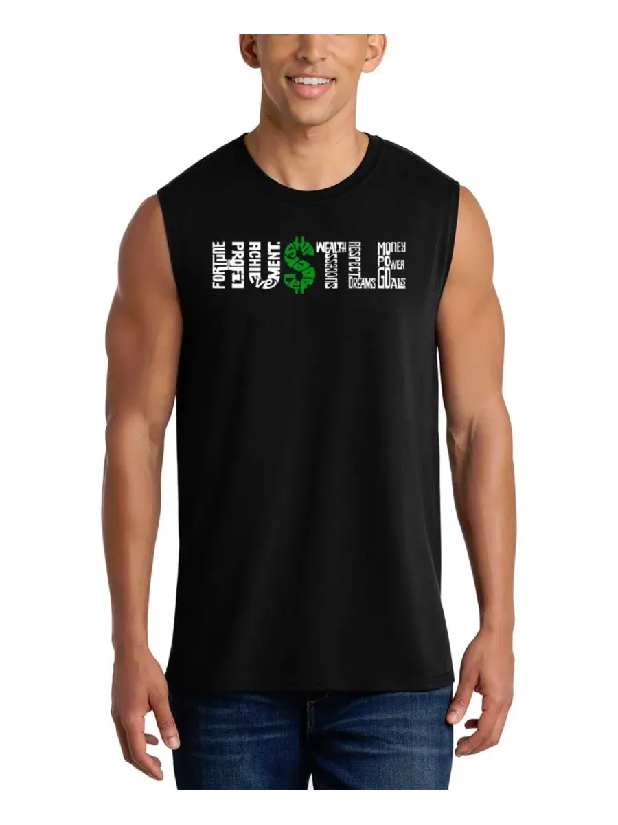 Майка с принтом Hustle Money Design LA Pop Art — изображение 1 из 4, черный
