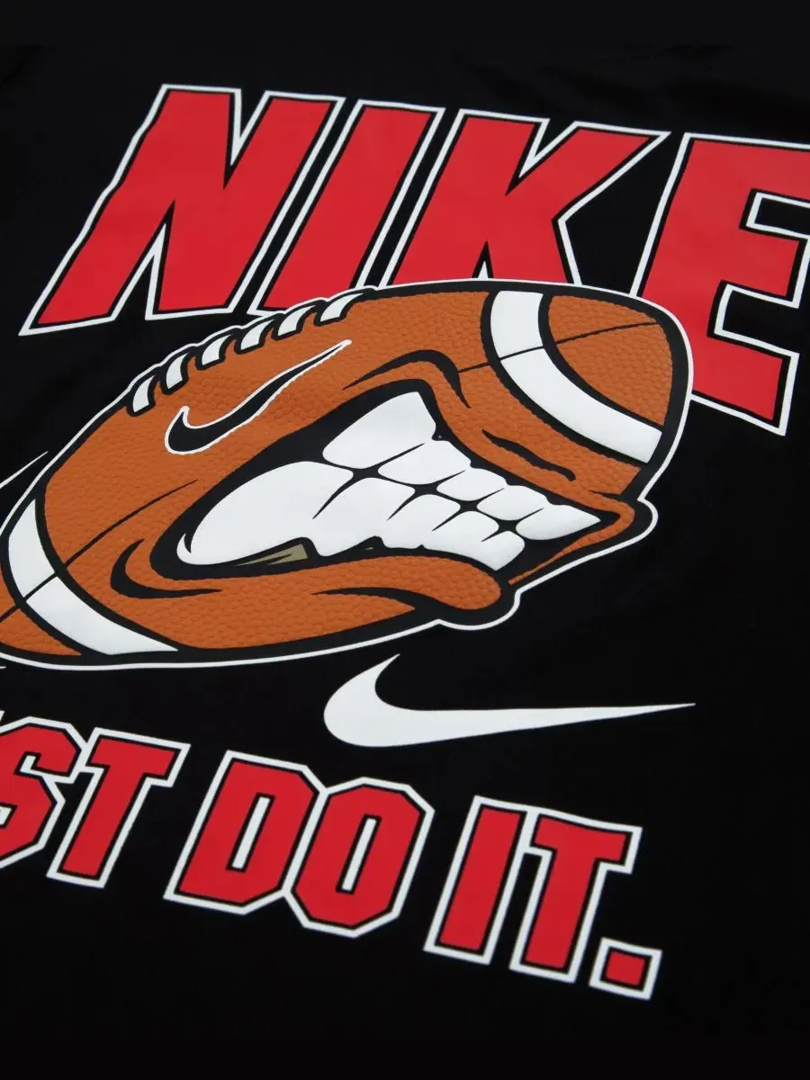 Футболка с длинным рукавом с графическим принтом Nike — изображение 3 из 5, черный