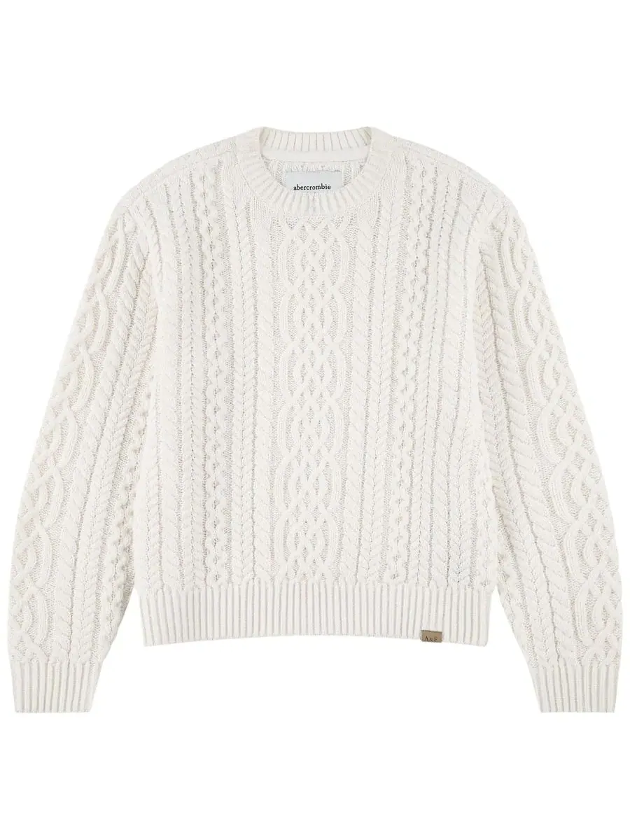 Свитер с косами, с длинным рукавом abercrombie kids — изображение 1 из 4, жет