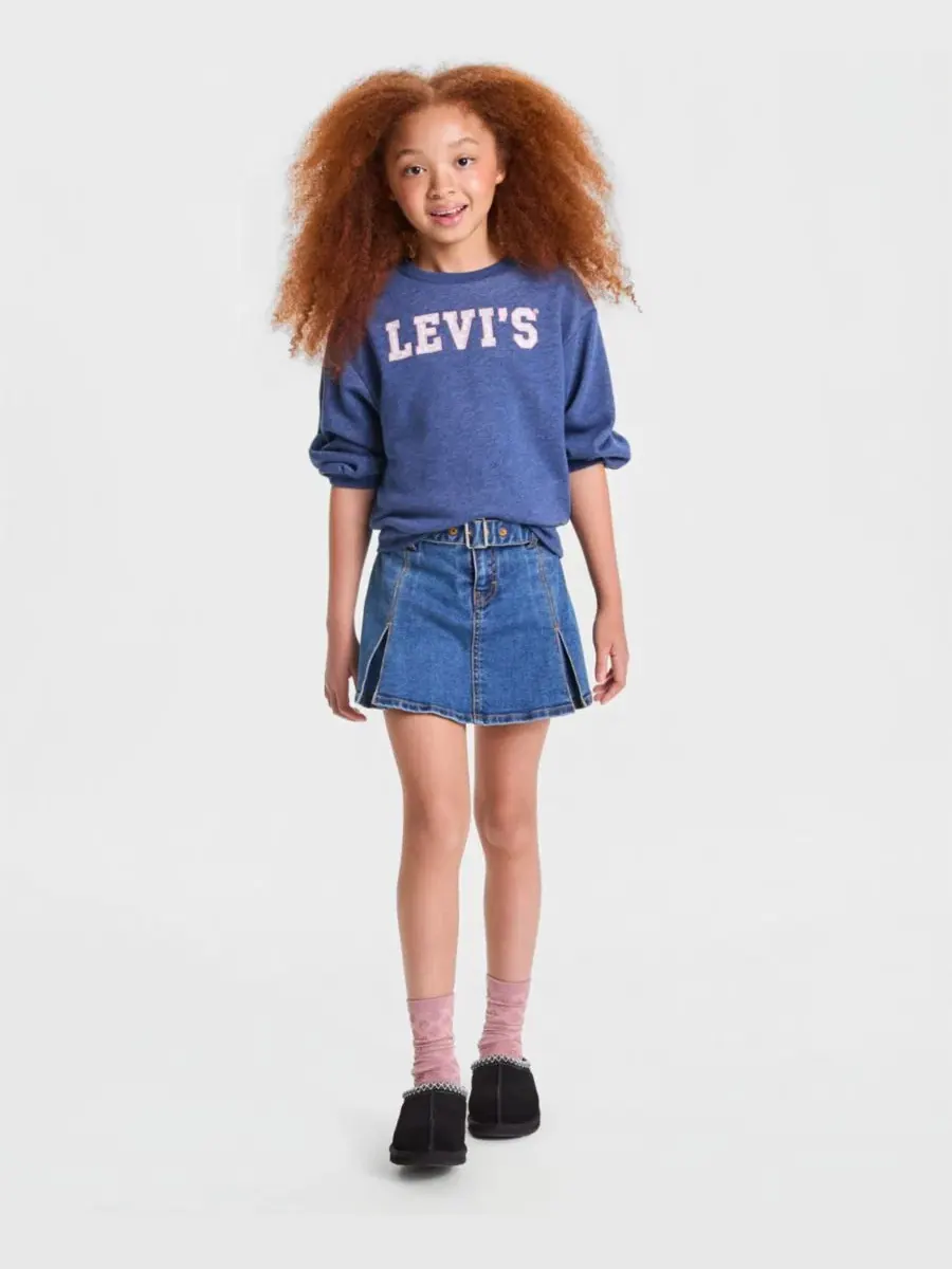 Детский свитер с защипами на рукавах Levi's — изображение 3 из 7, синий индиго