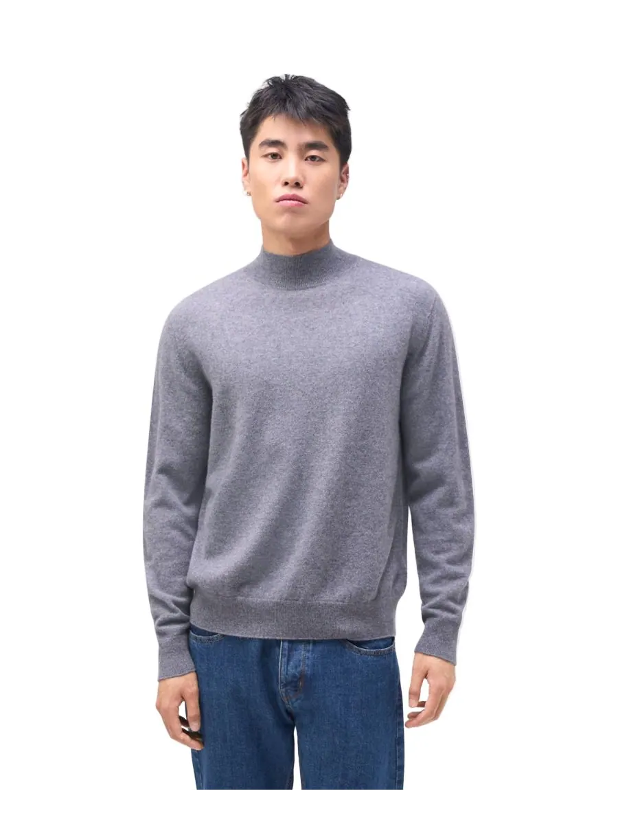 Мужской классический кашемировый свитер с высоким воротником Gobi Cashmere — изображение 1 из 5, нет цвета