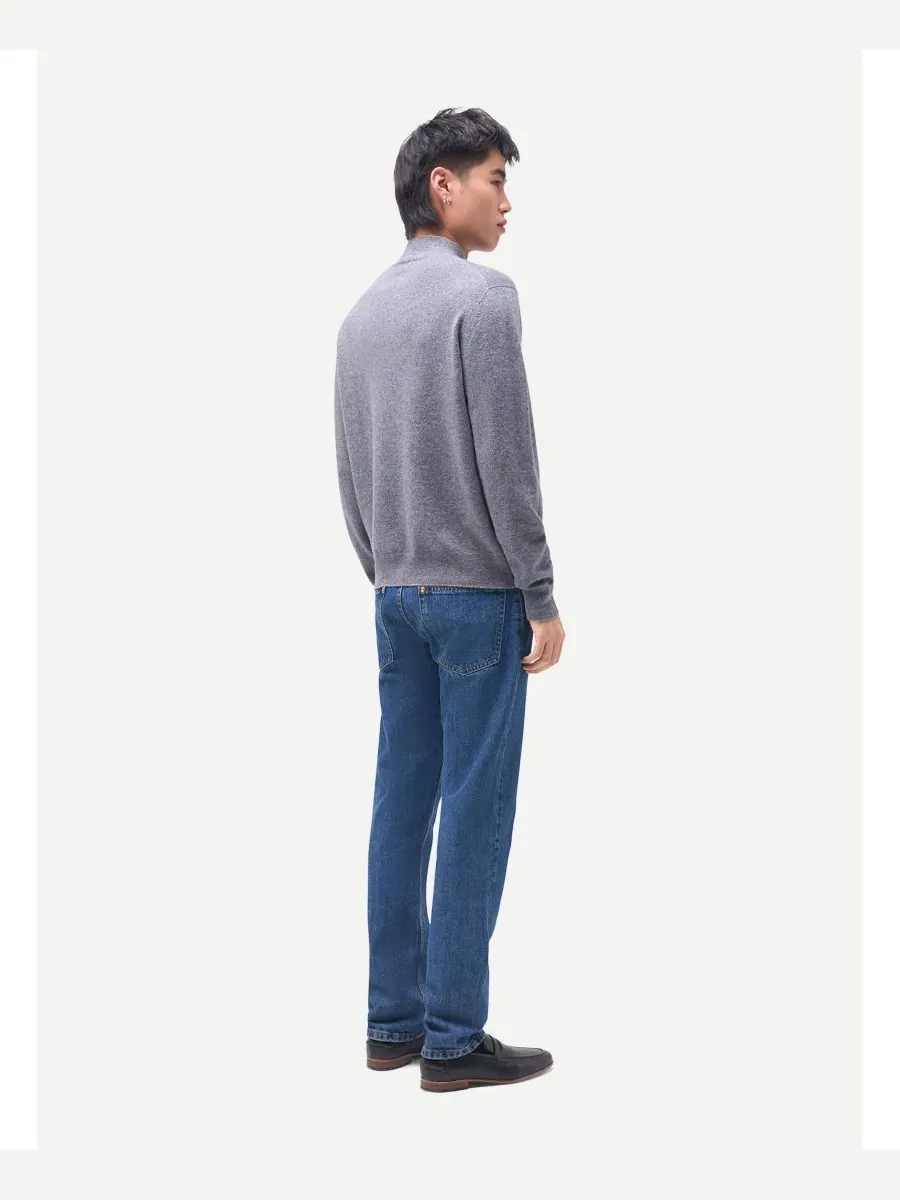 Мужской классический кашемировый свитер с высоким воротником Gobi Cashmere — изображение 2 из 5, нет цвета