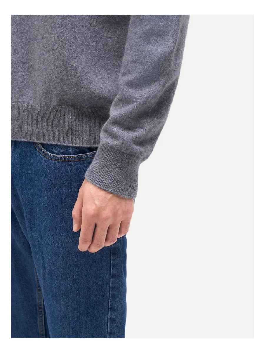 Мужской классический кашемировый свитер с высоким воротником Gobi Cashmere — изображение 5 из 5, нет цвета