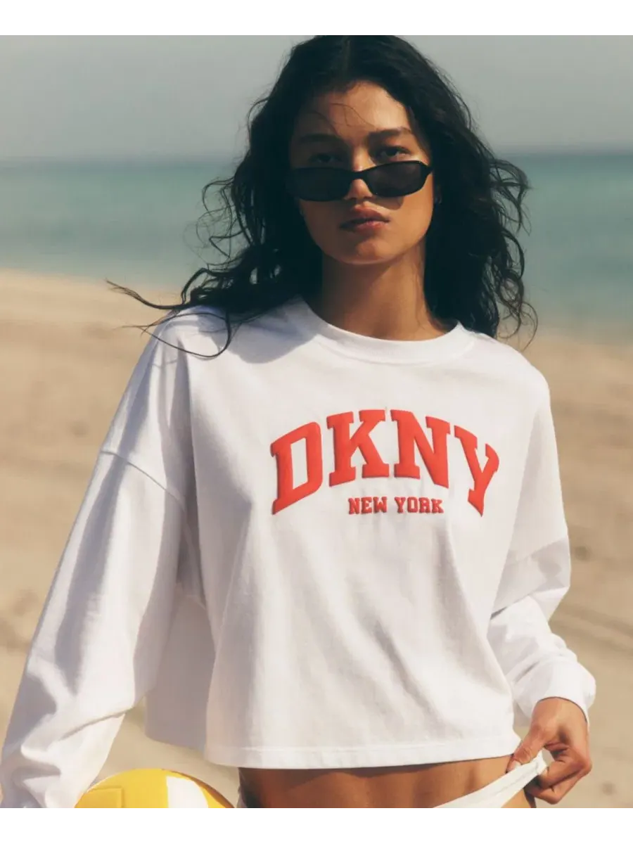Футболка с длинным рукавом, с принтом DKNY Sport