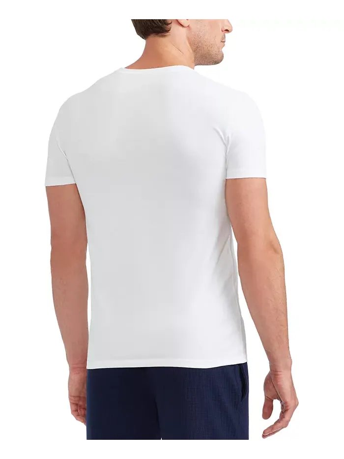 Мужские классические хлопковые майки-борцовки Slim-Fit, 3 шт Polo Ralph Lauren — изображение 3 из 3, белый