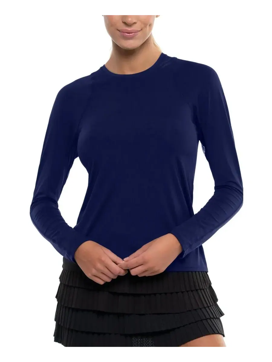 Лонгслив с длинным рукавом и круглым вырезом Breeze Long Sleeve Lucky In Love — изображение 1 из 3, синий