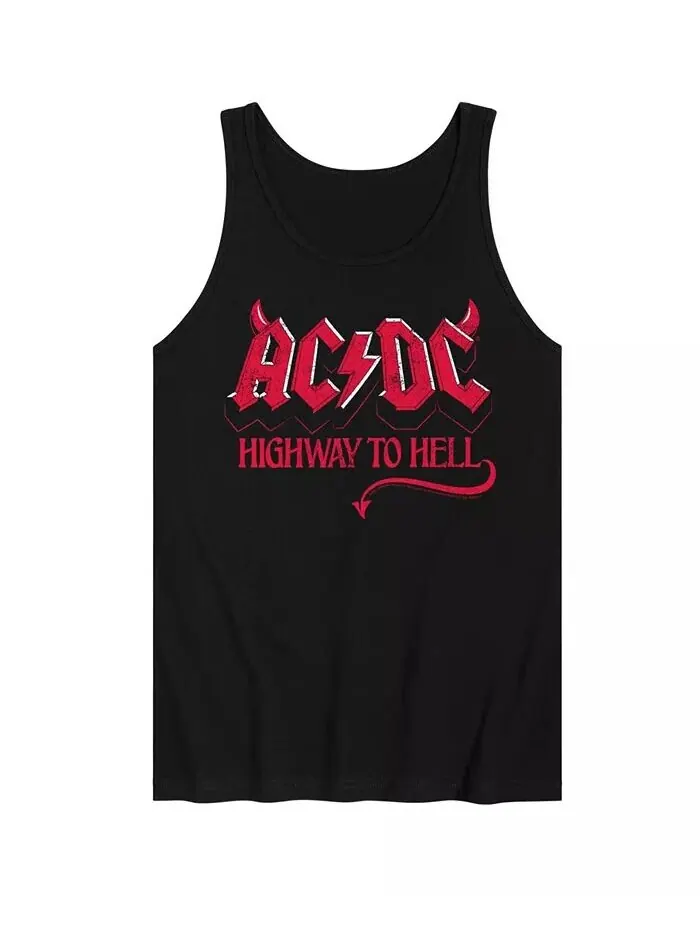 Майка мужская с логотипом ACDC AIRWAVES — изображение 1 из 2, черный