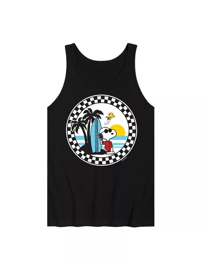 Летняя мужская майка из джерси Hybrid Apparel Peanuts AIRWAVES — изображение 1 из 3, черный