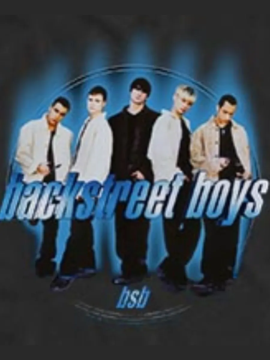 Мужская майка с принтом Backstreet Boys Millennium Group Photo Fifth Sun — изображение 3 из 3, черный