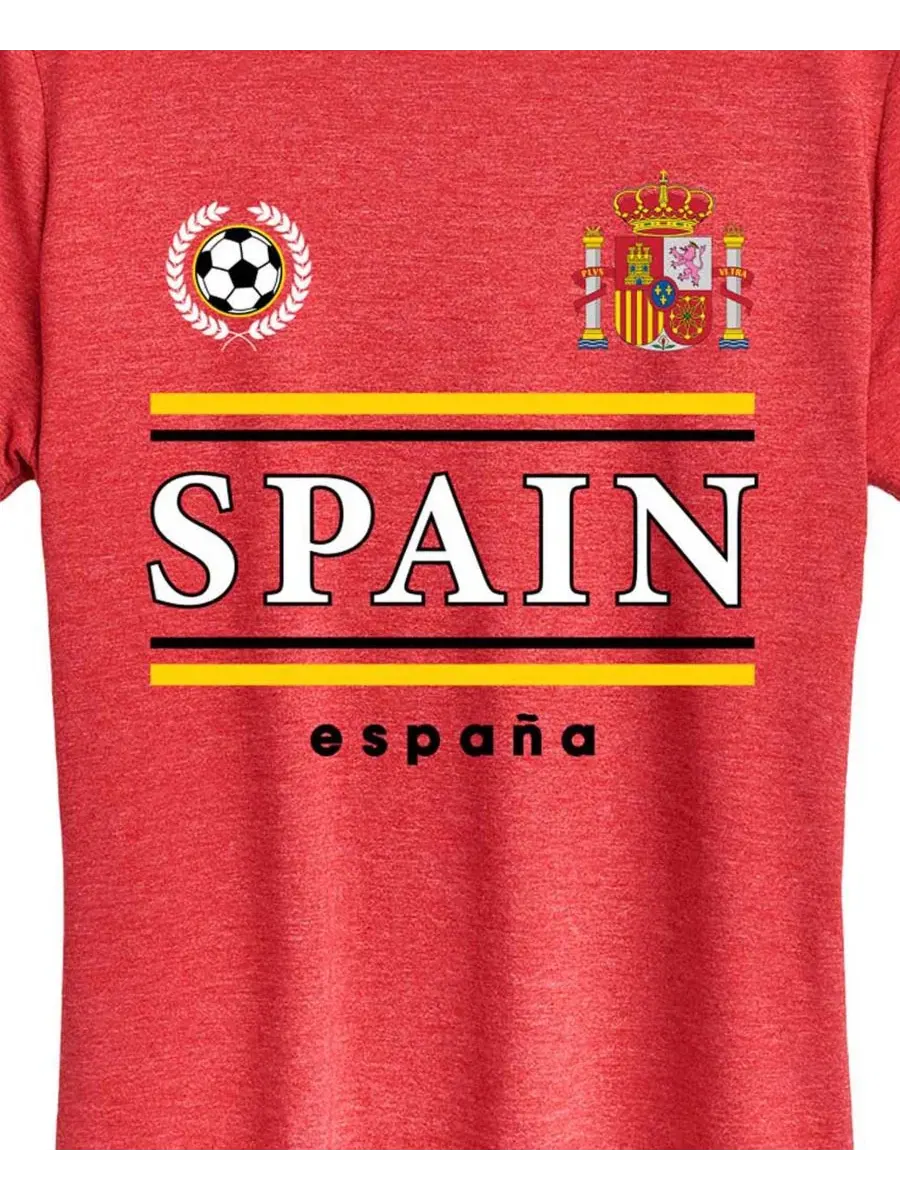 Футболка с длинным рукавом с принтом Spain Soccer Graphic Hybrid Apparel — изображение 3 из 3, красный