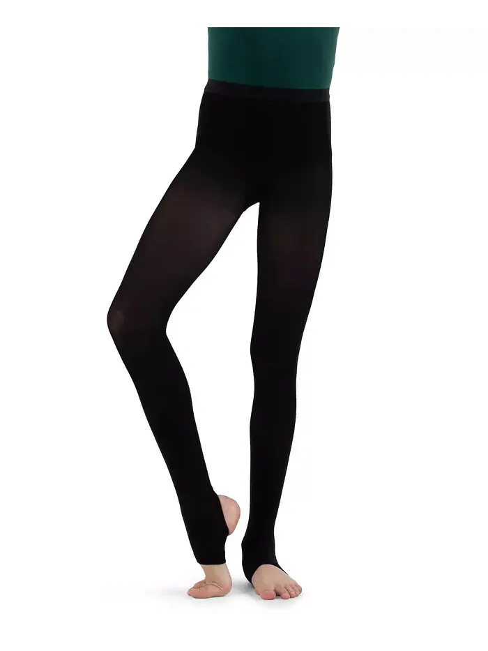 Детские ультраплотные леггинсы со стременами Ultra Hold Stirrup Tight Capezio — изображение 3 из 3, черный
