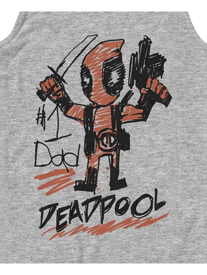 Мужская майка Deadpool Dad Fifth Sun — изображение 3 из 3, приглушенный